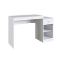 Ver imagem 2 de Mesa Escrivaninha Lorenza 1 Gaveta 126cm Branca