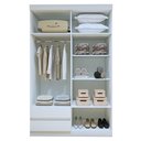 Ver imagem 4 de Guarda-Roupa Solteiro com Espelho 4 Portas 2 Gavetas Zeus