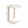 Mesinha De Apoio Lateral Sofá Apoie Notebook Livros Comidas - 6