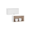 Ver imagem 2 de Armário Aéreo com 1 Porta Basculante para Cozinha 80 Cm Cor:branco