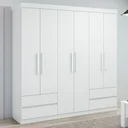 Ver imagem 1 de Guarda-Roupa Casal 6 Portas 4 Gavetas Argus
