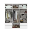 Ver imagem 2 de Guarda-Roupa Casal 6 Portas 4 Gavetas Argus