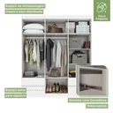 Ver imagem 7 de Guarda-Roupa Casal 6 Portas 4 Gavetas Argus