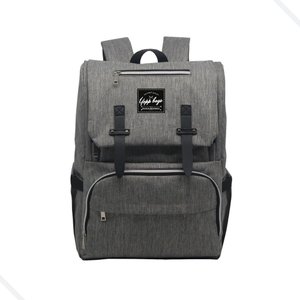 Bolsa Maternidade Mochila Feminina Bebê Impermeável:cinza