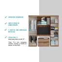 Ver imagem 7 de Guarda Roupa Casal 6 Portas 2 Gavetas Porto Carraro Freijó