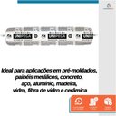 Ver imagem 3 de Kit Aplicador de Silicone 15" Starfer + Selante Pu40 Cinza Unipega 600ml Vedação e Colagem