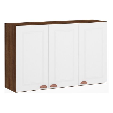 Armário para Cozinha 120 Cm 3 Portas Safira Luciane