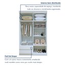 Ver imagem 7 de Guarda-Roupa Solteiro 4 Portas 2 Gavetas Zeus