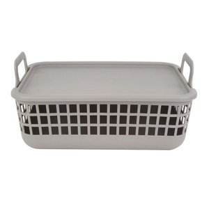 Caixa Organizadora com Tampa 16 Cm Cinza - A\casa