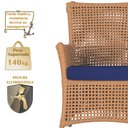 Ver imagem 4 de 2 Poltronas e 1 Mesa Igapó em Alumínio Pintura Fendi Corda Náutica Estofado 10