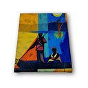 Ver imagem 4 de Mini Quadro com Barqueiro Transportando Uma Mulher em Acrílico 30x25cm