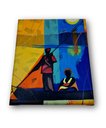 Ver imagem 4 de Mini Quadro com Barqueiro Transportando Uma Mulher em Acrílico 30x25cm