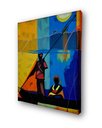 Ver imagem 5 de Mini Quadro com Barqueiro Transportando Uma Mulher em Acrílico 30x25cm