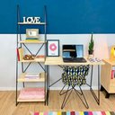 Ver imagem 1 de Home Office Escada Industrial Natural e Preto
