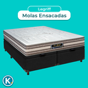 Ver imagem 4 de Conjunto Cama Box Bau Blindado Casal + Colchão Molas Ensacadas Legriff Sankonfort