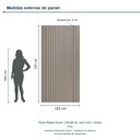 Ver imagem 3 de Painel Ripado Smart 120x240 cm (sem Furo) Incolar Grigio