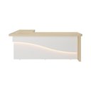 Ver imagem 1 de Mesa Artany Tamburato Supreme Ld - Carvalho/Branco