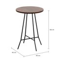 Ver imagem 3 de Mesa Lateral Alta Estilo Rustico Canto Sofá Apoio Cama