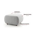 Ver imagem 4 de Puff para Sala KIT2 Orgânico Nara 60 cm Base Fixa Moderno Bouclê D03 - D'Rossi