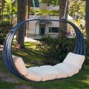 Ver imagem 1 de Big Balanço Tailândia em Alumínio com Almofadas Impermeáveis Jardim, Piscina, Área, Edícula Trama Or