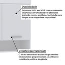 Ver imagem 4 de Armário Aéreo Maleiro Modulado 97cm 2 Portas Alpes Luciane Móveis