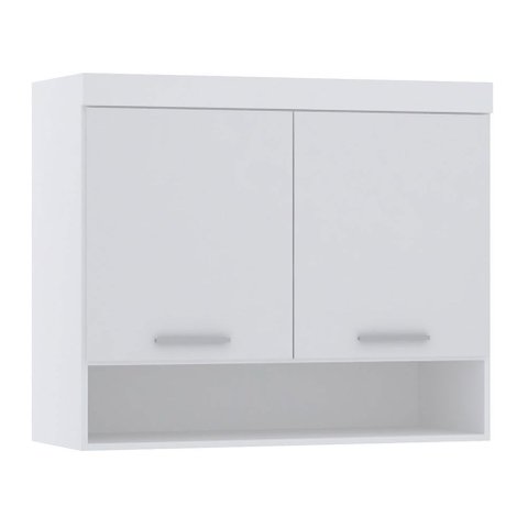 Armário Aéreo Maleiro Modulado 97cm 2 Portas Alpes Luciane Móveis