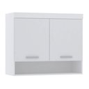 Ver imagem 1 de Armário Aéreo Maleiro Modulado 97cm 2 Portas Alpes Luciane Móveis