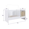 Berço Mini Cama Multifuncional Certificado pelo Inmetro BB680 Branco/Montreal - Completa Móveis - 6
