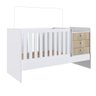 Berço Mini Cama Multifuncional Certificado pelo Inmetro BB680 Branco/Montreal - Completa Móveis - 1