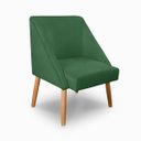 Ver imagem 4 de Cadeira Confortavel Jantar Liz Suede Verde para Quarto Sala Recepção.