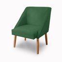 Ver imagem 3 de Cadeira Confortavel Jantar Liz Suede Verde para Quarto Sala Recepção.