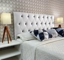 Ver imagem 1 de Cabeceira Queen Estofada Luna Corano Branco 160 X 120 Rbl