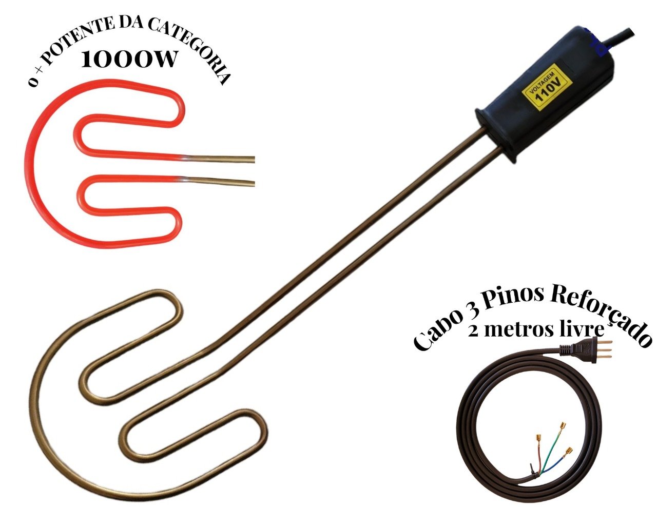 Kit Churrasco Espetos E Acendedor elétrico 127V - 2