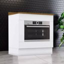 Ver imagem 2 de Balcao Forno Embutir com Tampo 80cm Americana Branco Nature Henn