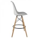 Ver imagem 5 de Kit 2 Banquetas Altas com Encosto Saarinen Branco