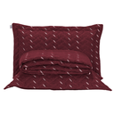 Ver imagem 1 de Kit 3 Pçs Cobre Leito Casal Padrão Heitor Hipercal 400 Fios: Kit 3 - Vermelho Marsala