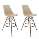 Ver imagem 1 de Kit 2 Banquetas Altas com Encosto Saarinen