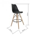 Ver imagem 3 de Kit 2 Banquetas Altas com Encosto Saarinen