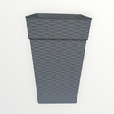 Ver imagem 2 de Vaso Quadrado Coluna Rattan 10 Litros