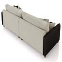 Ver imagem 7 de Sofá 3 Lugares Living 232cm Zoe K04 Veludo Bege/preto - Mpozenato