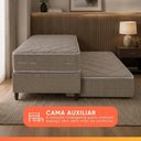 Ver imagem 5 de Bicama Articulável Solteiro Double Face Master Hotelaria com Colchão Madeira Marrom Herval