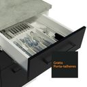 Ver mais imagens de Armário de  Cozinha Compacta 180cm Branco/Preto Agata Madesa 09