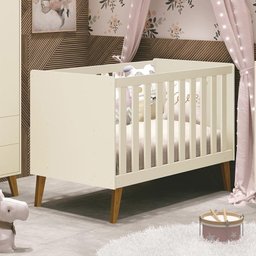 Berço Retrô Ayla Areia Fosco - Reller Móveis - 2