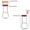 Ver imagem 2 de Kit com 3 Banquetas em Alumínio, Fibra Sintética e Tecido Impermeável Tc Zanutto Ráfia