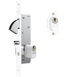 Fechadura de Correr-Bico de Papagaio-Stam-901 - Branco - 1