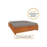Cama de Casal Queen Mônaco Branco/Neve - Tcil Móveis - 4