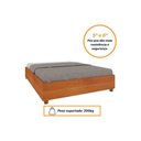 Ver imagem 4 de Cama de Casal Queen Mônaco Branco/Neve - Tcil Móveis