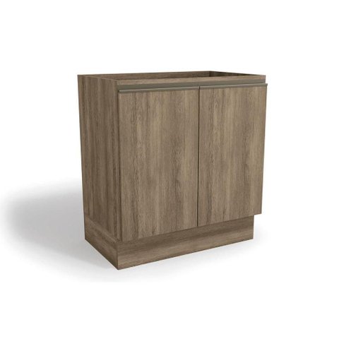 Balcão de Cozinha Modulado Maxxi G744 2 Portas s/ Tampo Nogal - Kappesberg