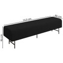 Ver imagem 4 de Puff Recamier 163 cm Pes Metal Baid Veludo SL 944 Peer