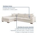 Ver imagem 7 de Sofá de Canto 6 Lugares com Chaise Modulado 320cm com Base em Madeira Maciça Dominique Boucléo Yescasa